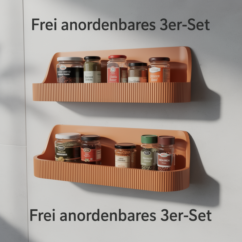 Selbstklebendes Gewürzregal 3er-Set