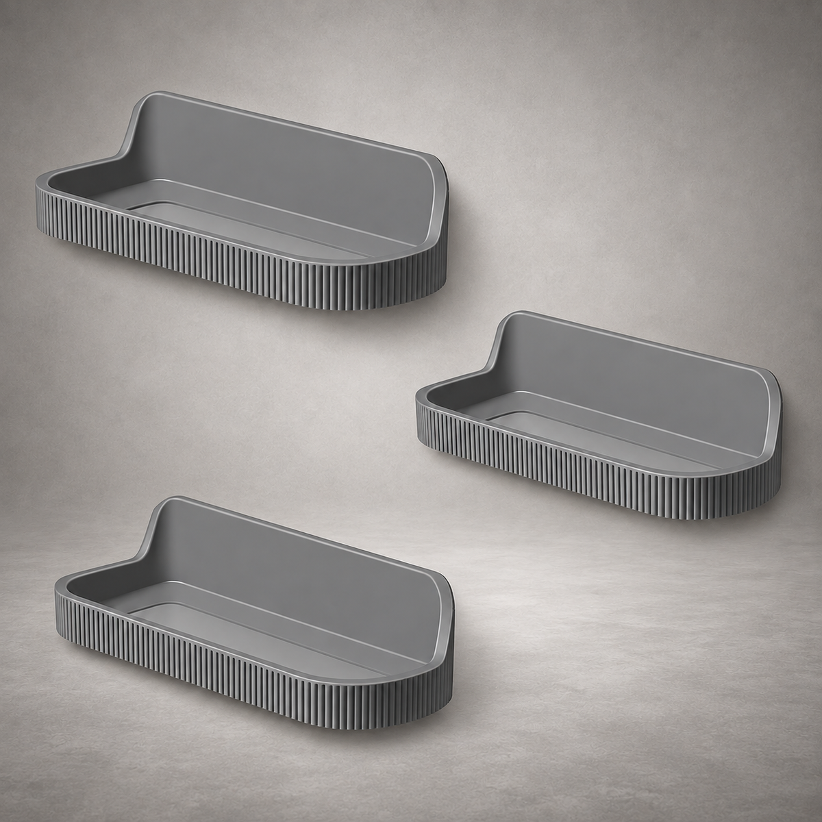 Selbstklebendes Gewürzregal 3er-Set
