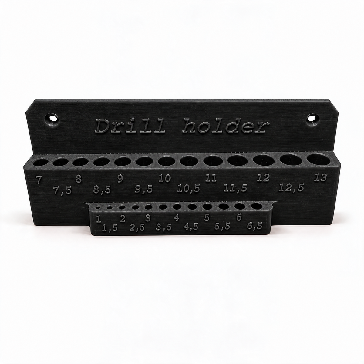 StrikeForge Bohrerhalter 1–13 mm für die Wand – 25 Aufnahmen