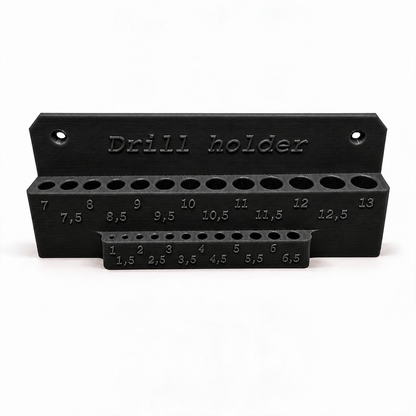 StrikeForge Bohrerhalter 1–13 mm für die Wand – 25 Aufnahmen