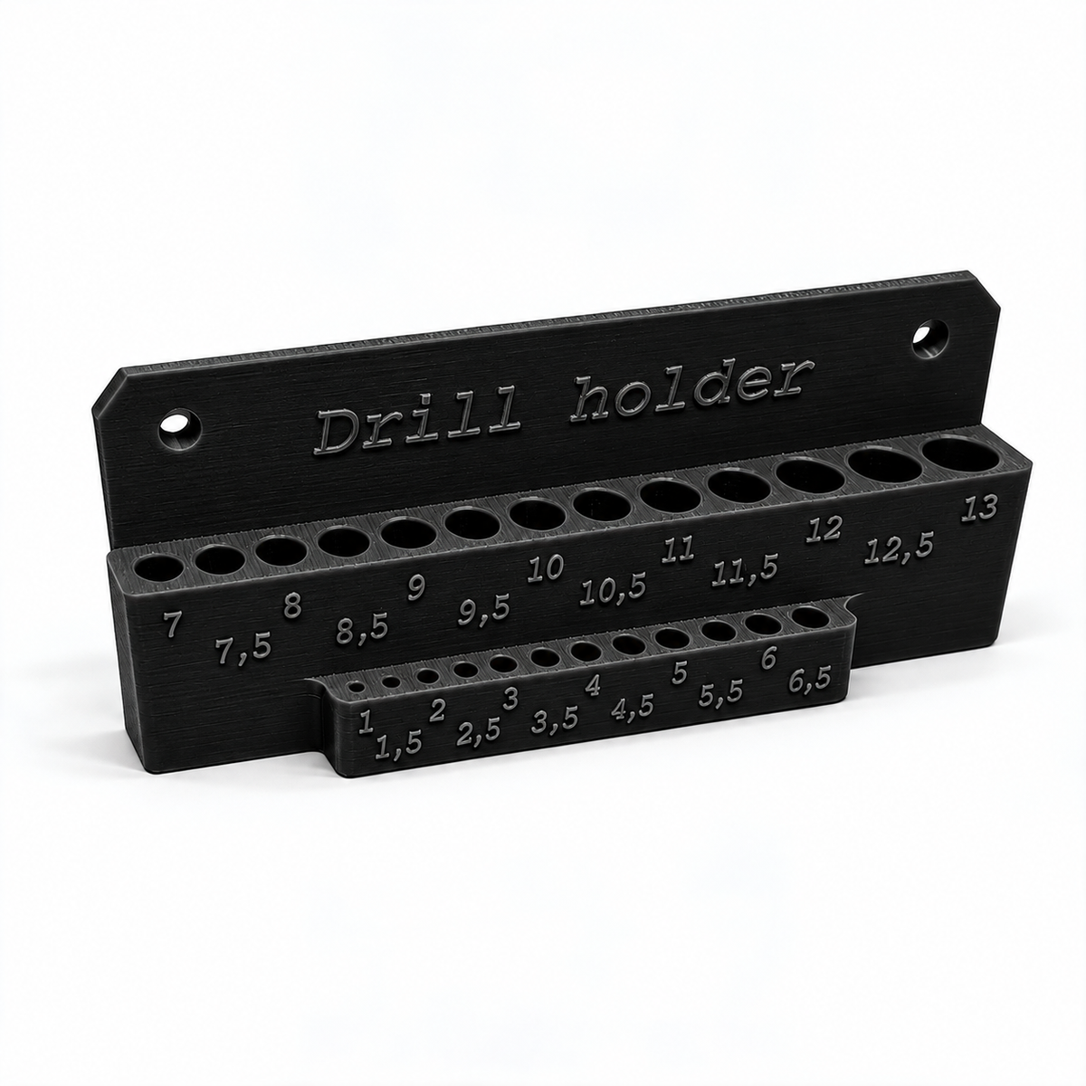StrikeForge Bohrerhalter 1–13 mm für die Wand – 25 Aufnahmen