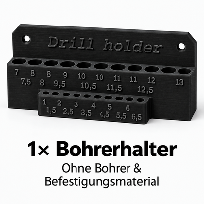 StrikeForge Bohrerhalter 1–13 mm für die Wand – 25 Aufnahmen