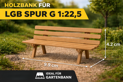 Holzbänke für Spur G (3er-Set)