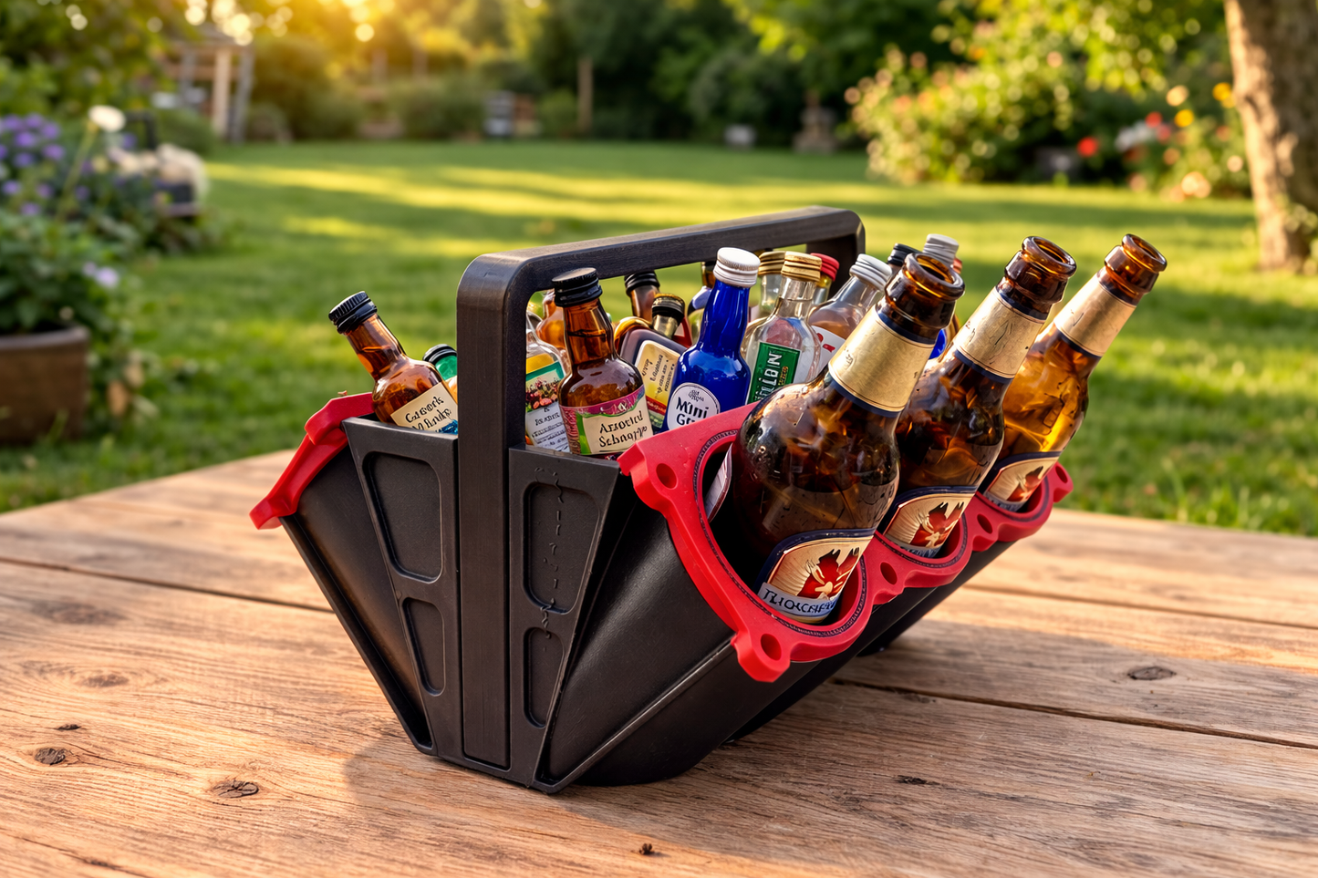 V6-Flaschenträger für 6 Flaschen & Dosen - Biermotor
