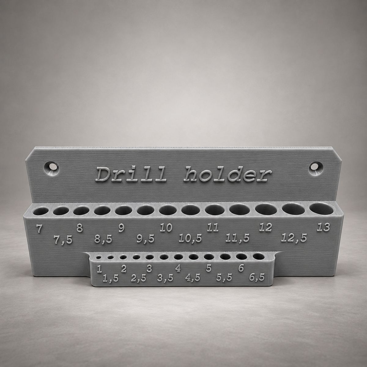 StrikeForge Bohrerhalter 1–13 mm für die Wand – 25 Aufnahmen