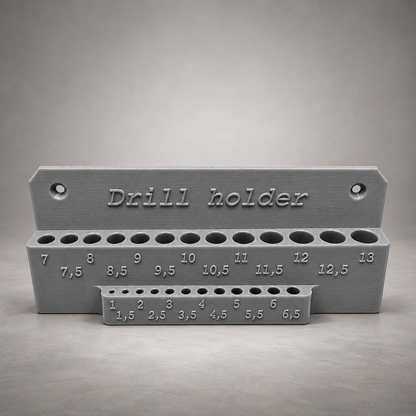 StrikeForge Bohrerhalter 1–13 mm für die Wand – 25 Aufnahmen