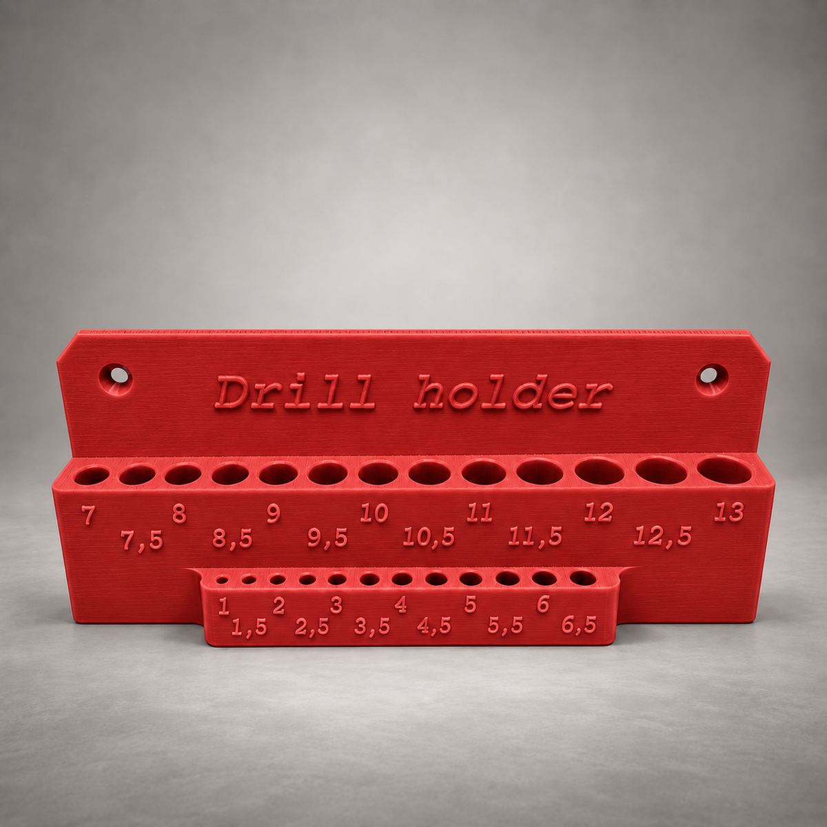 StrikeForge Bohrerhalter 1–13 mm für die Wand – 25 Aufnahmen
