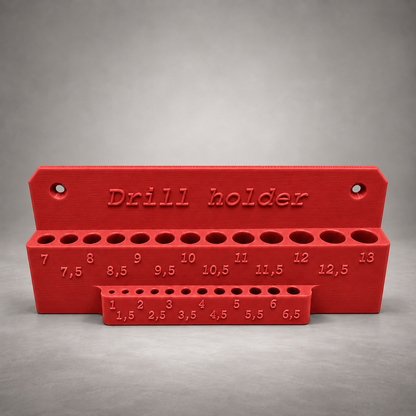 StrikeForge Bohrerhalter 1–13 mm für die Wand – 25 Aufnahmen