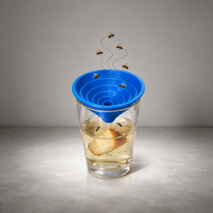Fruchtfliegenfalle als Lebendfalle