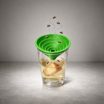 Fruchtfliegenfalle als Lebendfalle