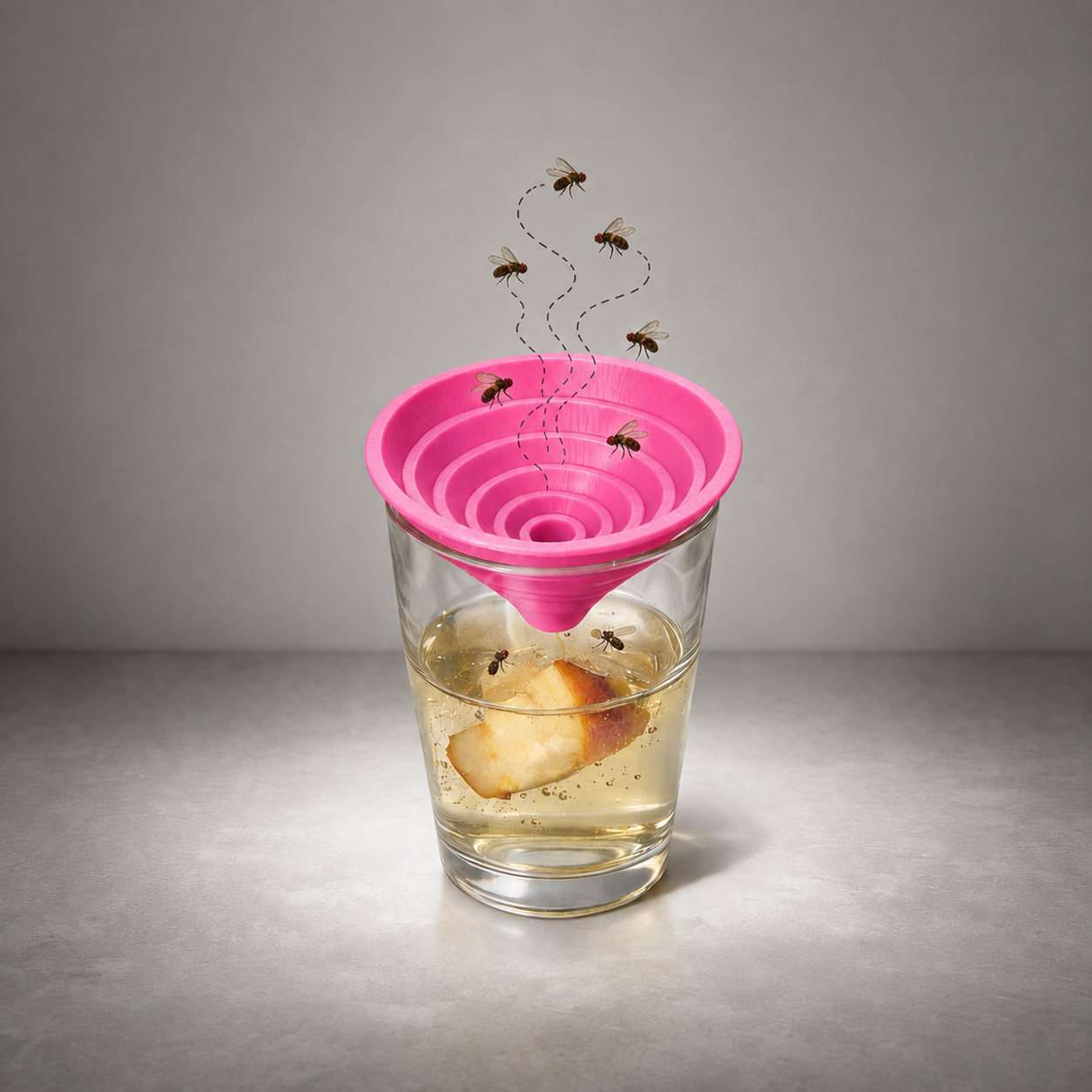 Fruchtfliegenfalle als Lebendfalle