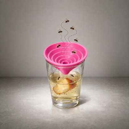 Fruchtfliegenfalle als Lebendfalle
