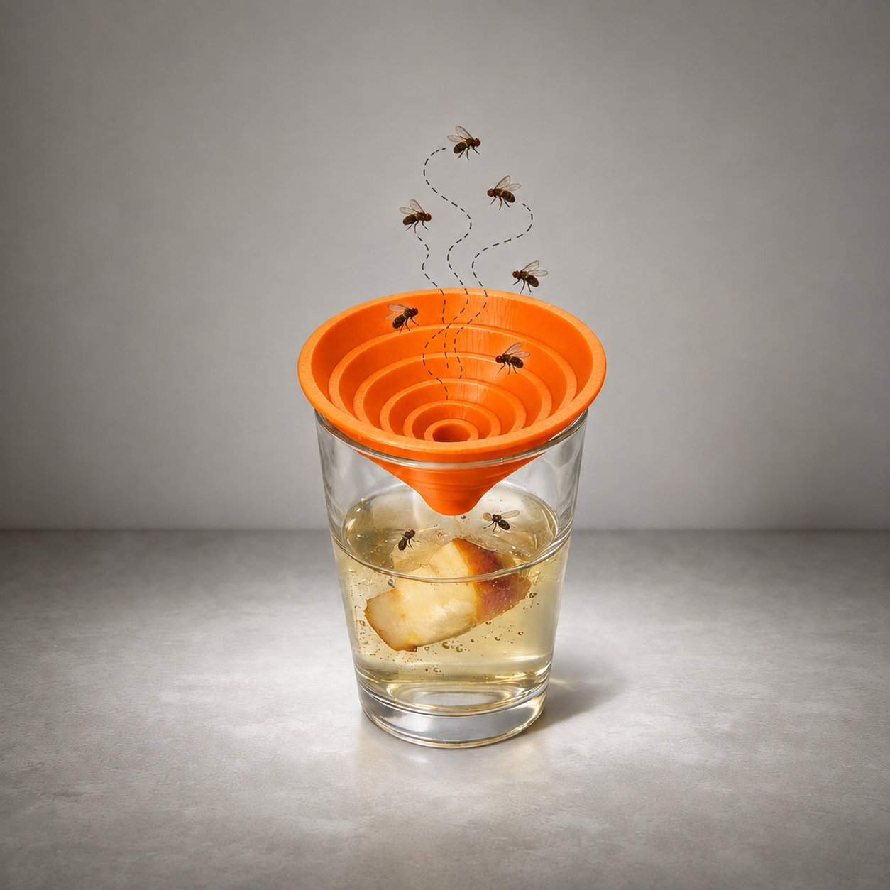 Fruchtfliegenfalle als Lebendfalle