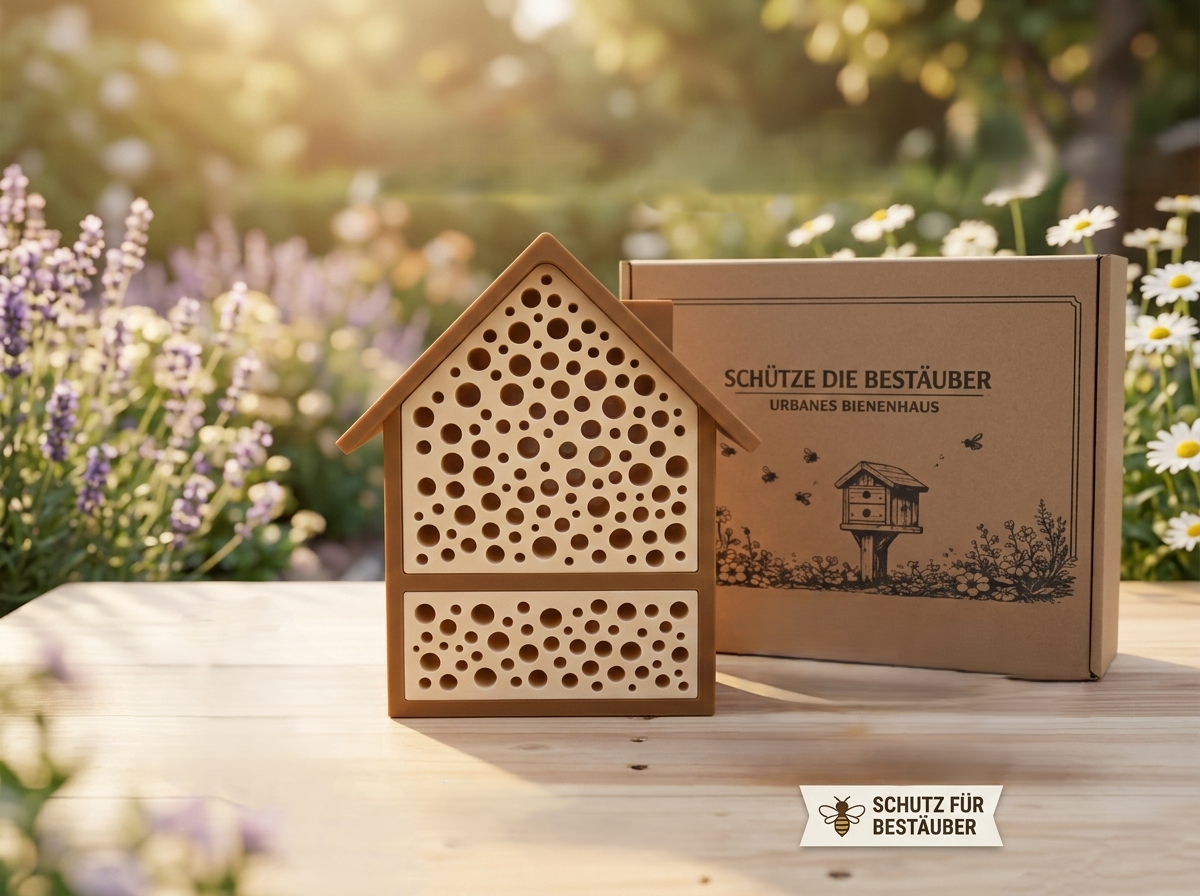 Modulares Bienenhotel für Wildbienen