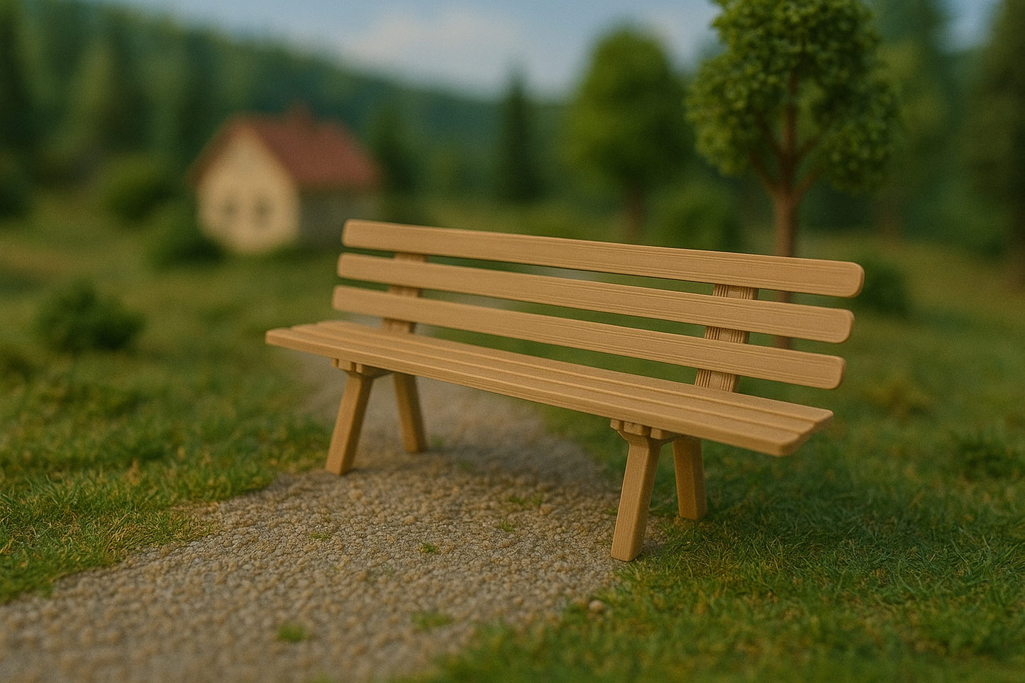Holzbänke für Spur G (3er-Set)