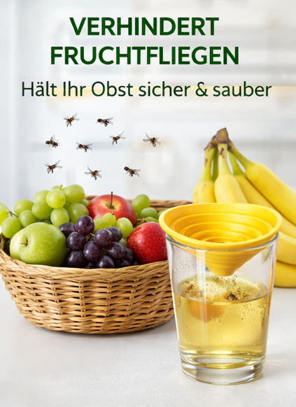 Fruchtfliegenfalle als Lebendfalle
