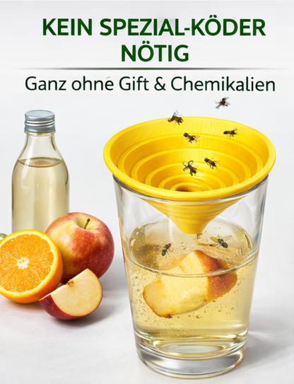 Fruchtfliegenfalle als Lebendfalle