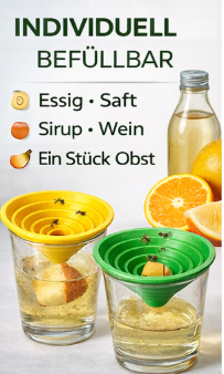 Fruchtfliegenfalle als Lebendfalle