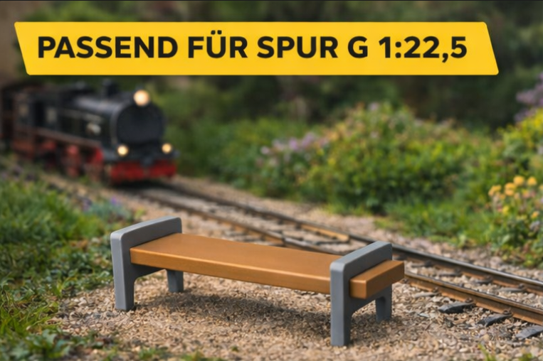 3er-Set Parkbänke für Spur G