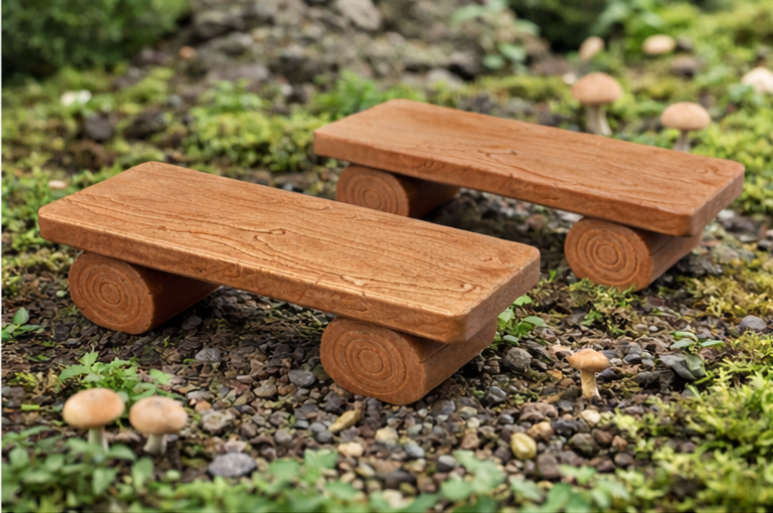 Gartenbänke für Spur G (3er-Set)