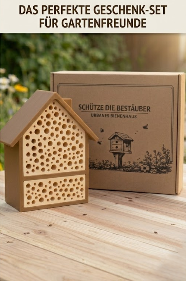 Modulares Bienenhotel für Wildbienen