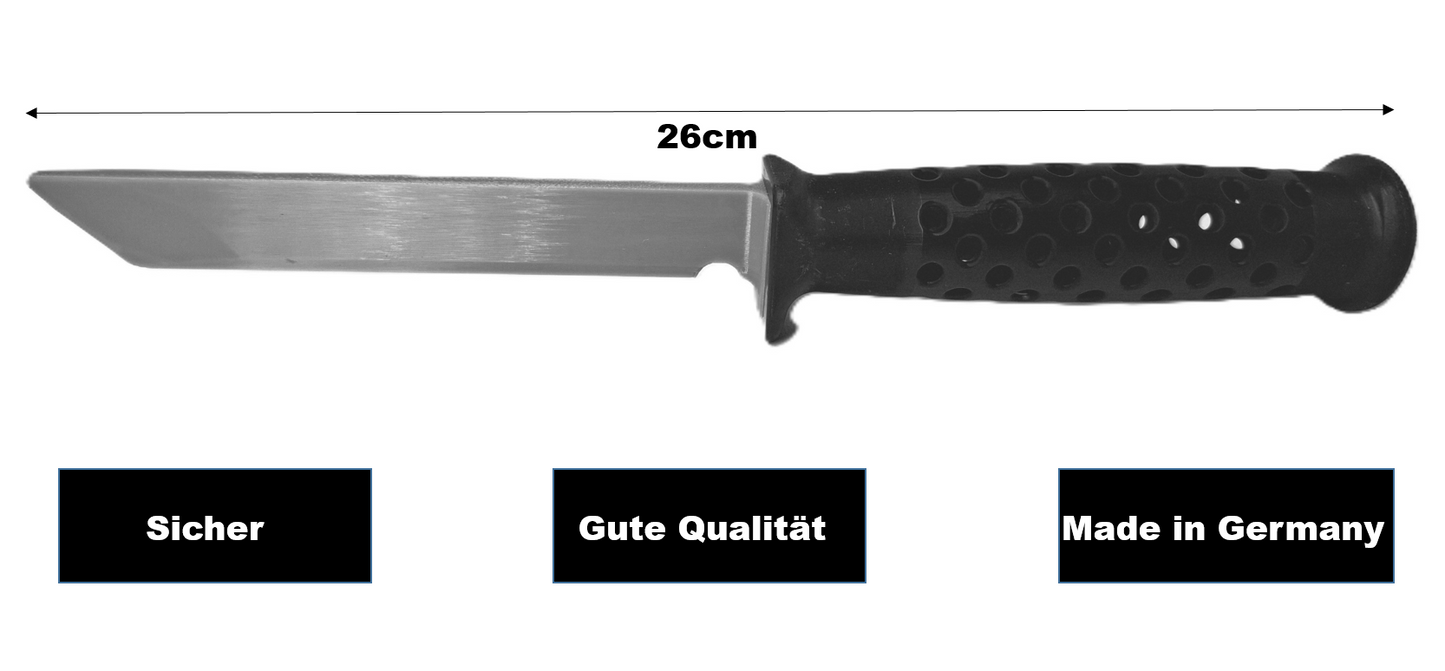Trainingsmesser mit flexibler Gummiklinge