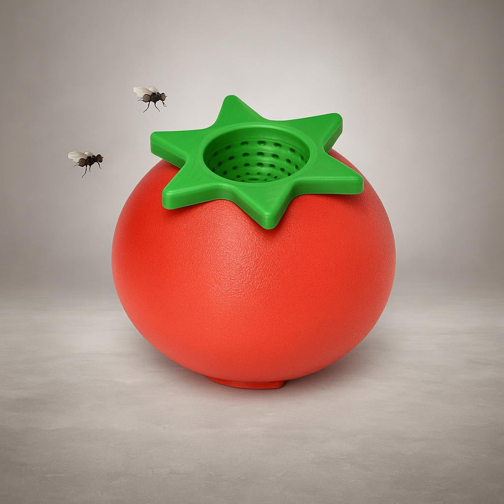 Fruchtfliegenfalle in Fruchtform