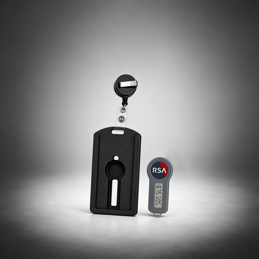 Ausweishalter mit Clip & Tokenfach