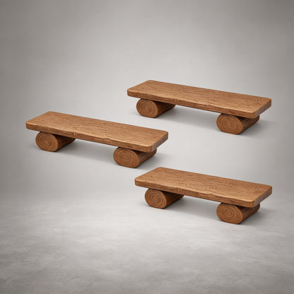 Gartenbänke für Spur G (3er-Set)
