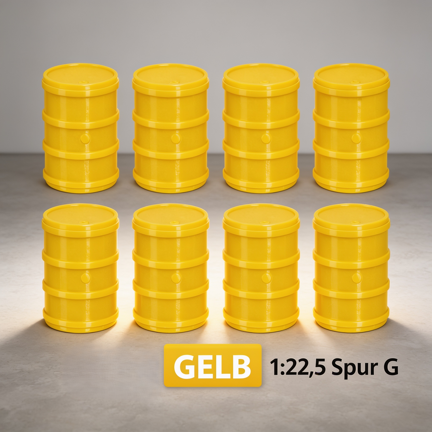Ölfässer für Spur G
