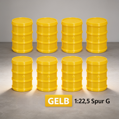 Ölfässer für Spur G