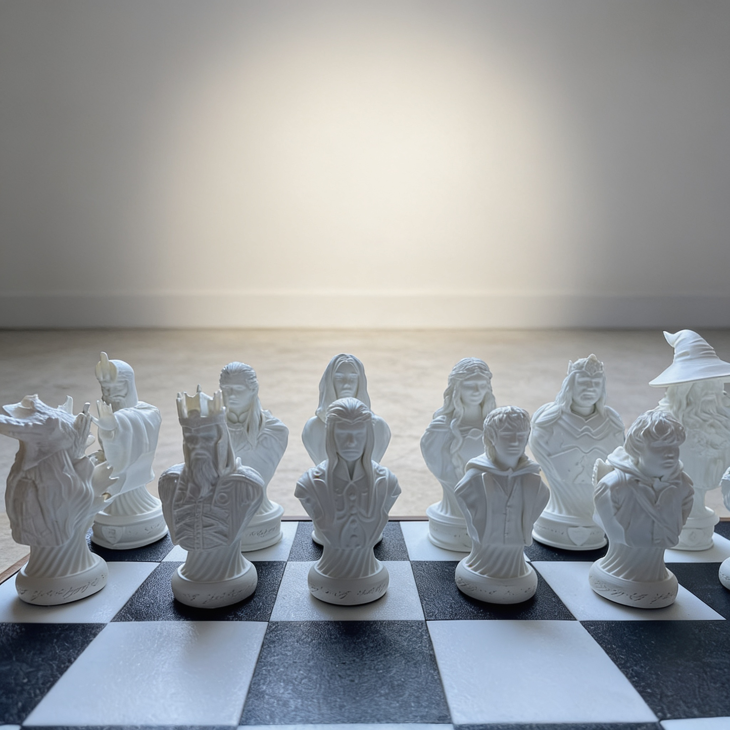 Handgefertigtes Fantasy-Schachspiel 50 × 50 cm