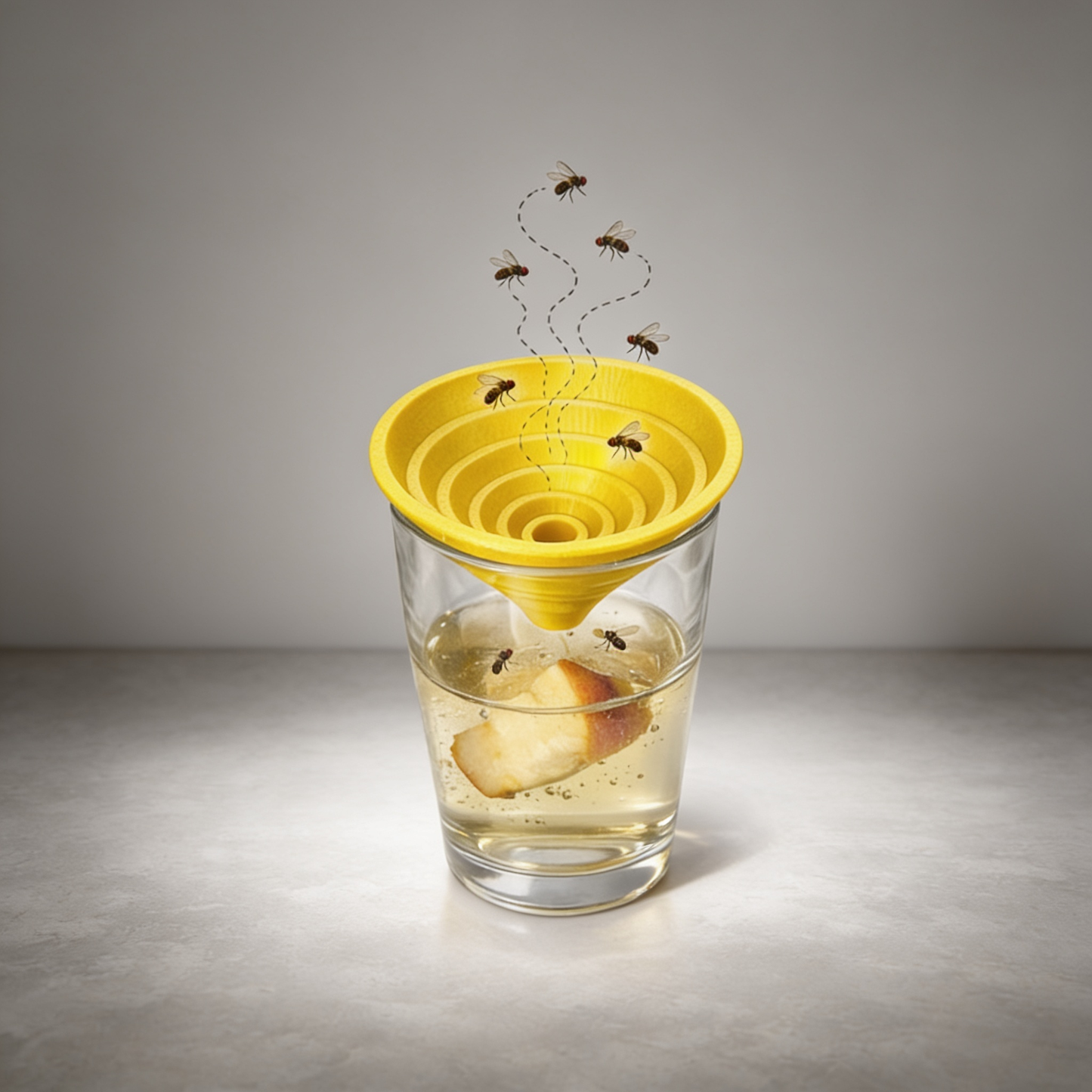 Fruchtfliegenfalle als Lebendfalle