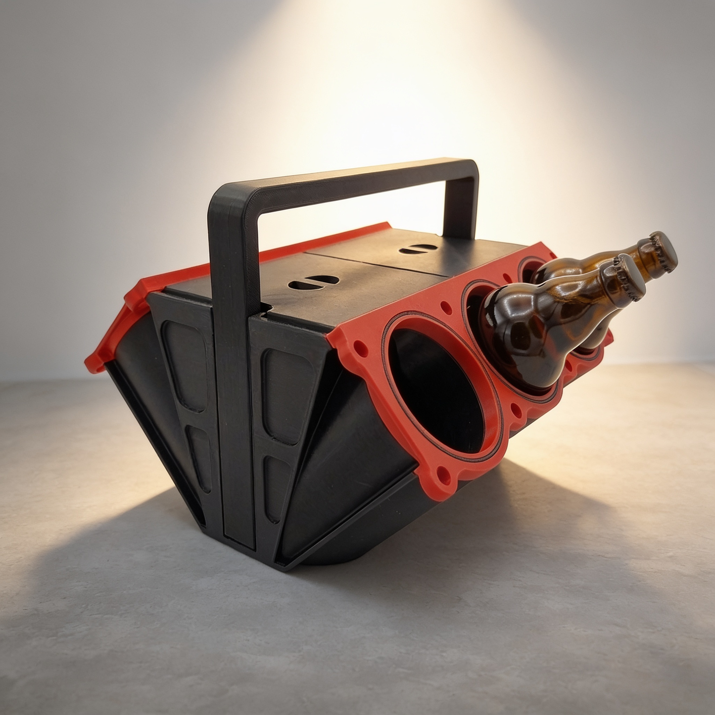 V6-Flaschenträger für 6 Flaschen & Dosen - Biermotor