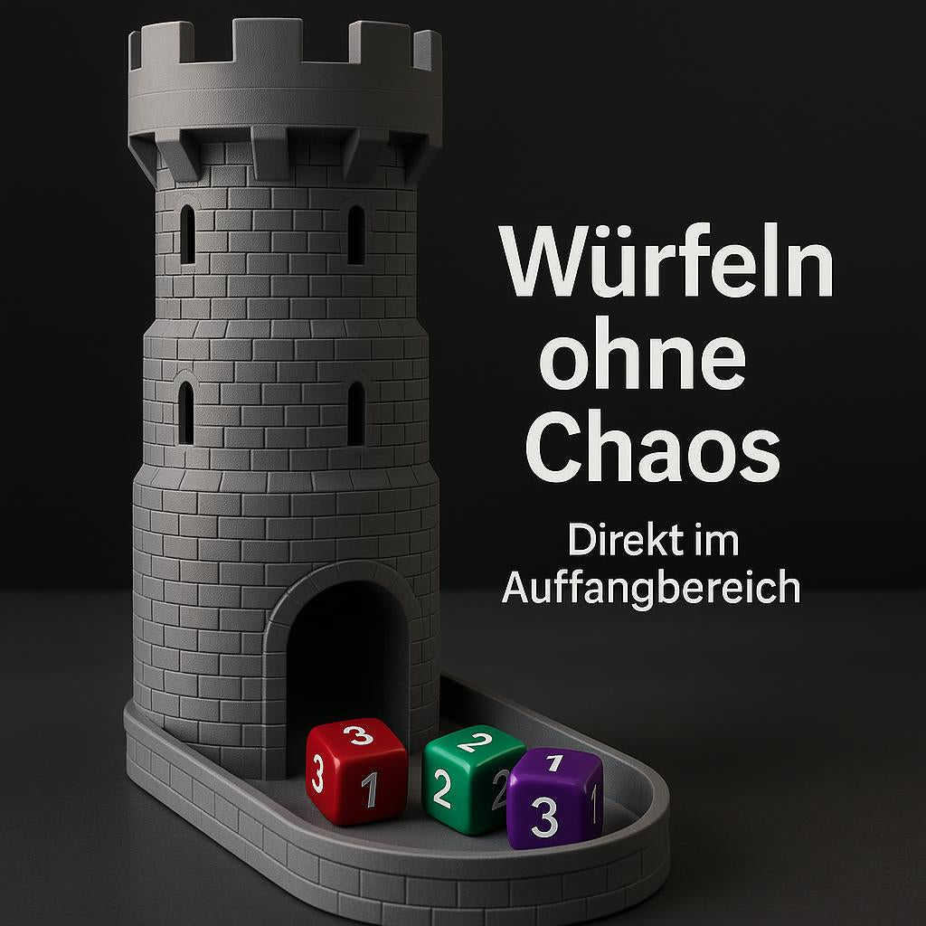 Faltbarer Würfelturm – Dice Tower für Tabletop & Pen & Paper
