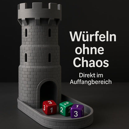 Faltbarer Würfelturm – Dice Tower für Tabletop & Pen & Paper